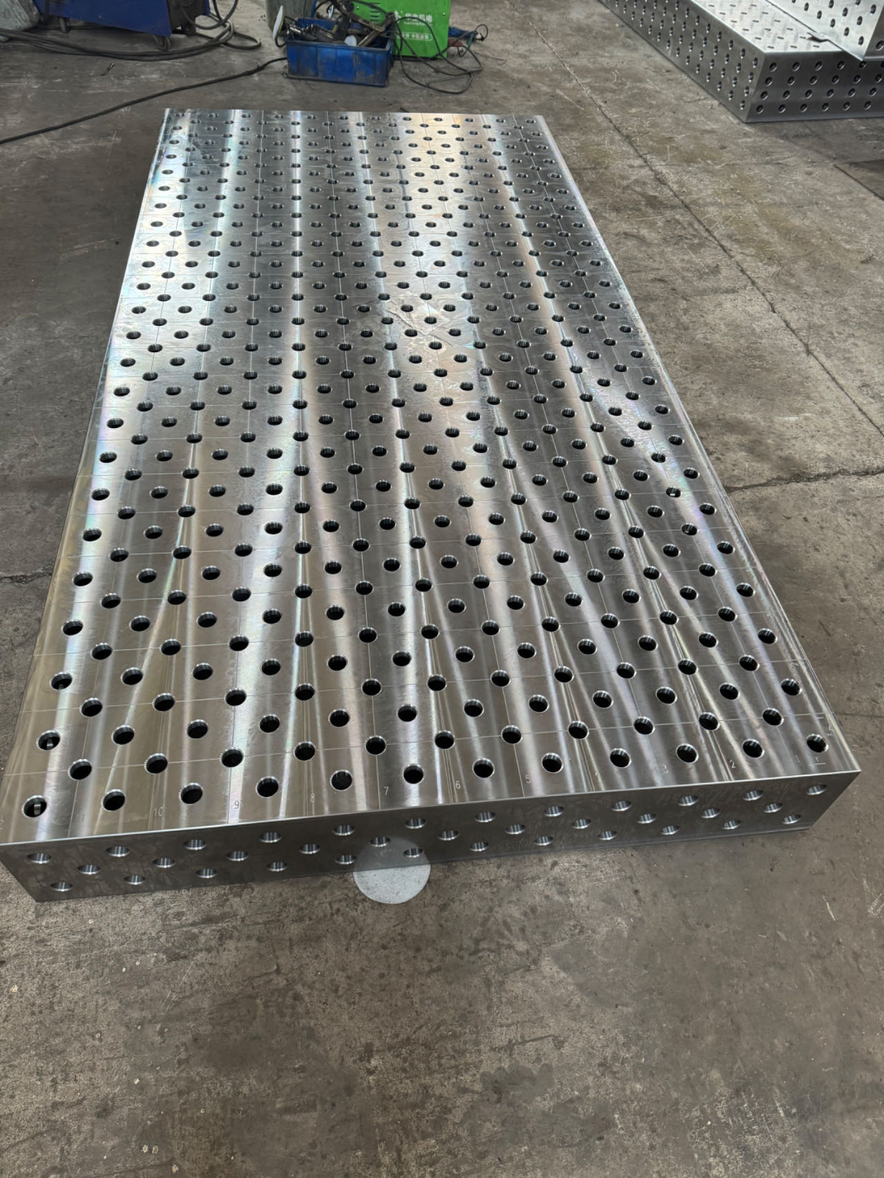 welding table with mm scale line welding table with mm scale line